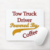 Abschleppwagen-Fahrer angetrieben durch Kaffee Mousepad (Mit Mouse)