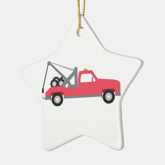 Abschleppwagen Keramikornament (Links)