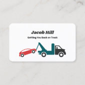 Abschleppwagen — kundenspezifischer QR Visitenkarte (Vorderseite)