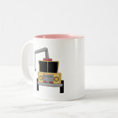 Abschleppwagen Zweifarbige Tasse (Vorderseite Links)