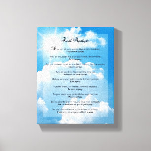 Abschließende Analyse: "Tun Sie sie irgendwie " Leinwanddruck