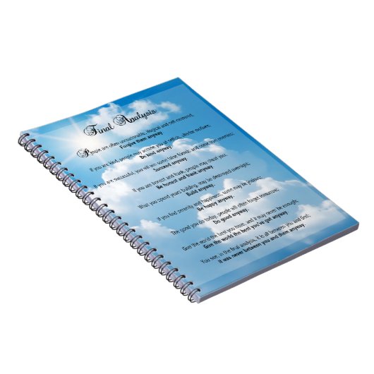 Abschließende Analyse: "Tun Sie sie irgendwie " Notizblock (Rechte Seite)