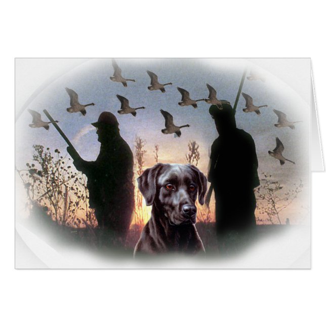 abschließender Jäger und Hund (Vorderseite (Horizontal))