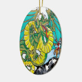 abschließender Kampf (vertikal) Keramikornament (Links)