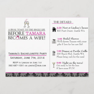 Abschließender Toast Einladung