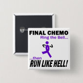 Abschließendes Chemo lassen sehr viel - violettes Button (Vorne & Hinten)