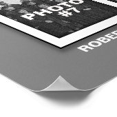 Abschluss 10 Fotos Collage Poster Gray (Ecke)