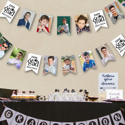 Abschluss 12 Fotos Fett Typ Grad Jahr Name Wimpelkette