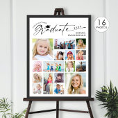 Abschluss 16 Foto-Collage-Skript Absolvent Poster