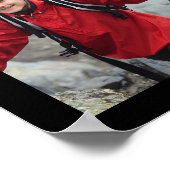 Abschluss 18 FotoCollage Glückwunsch Schwarzes Gol Poster (Ecke)