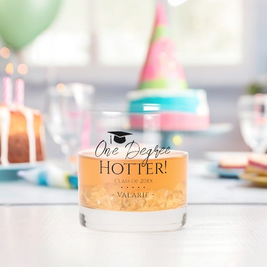 Abschluss 1 Grad Hotter Custom Whiskey Glass Whiskyglas (Insitu (Geburtstag))