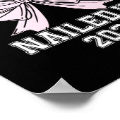 Abschluss 1. Klasse 2026 Bow Erstklassiger Abschlu Poster (Ecke)