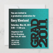 Abschluss 2011 Party Einladung Cartoon Foto 1 (Rückseite)