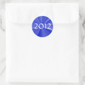 Abschluss 2012 runder aufkleber (Tasche)