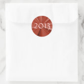 Abschluss 2013 runder aufkleber (Tasche)