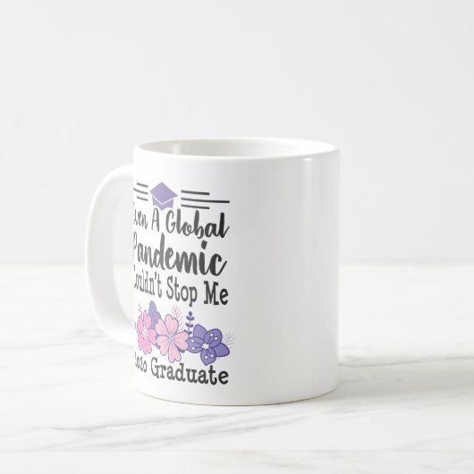 Abschluss 2020 Master Doktorat Uni Geschenk Kaffeetasse (Vorderseite Links)