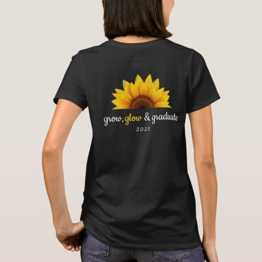 Abschluss 2020 Shirt für Sonnenblumen (Rückseite)