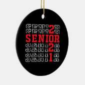 Abschluss 2021, Klasse 2021, Senior 2021 Keramik Ornament (Rechts)