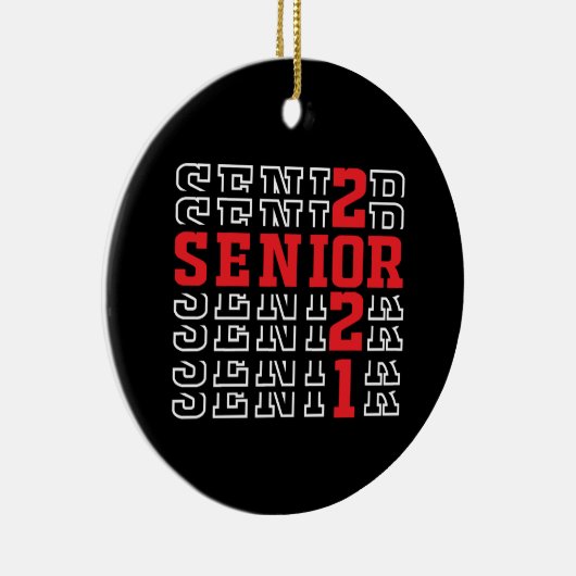 Abschluss 2021, Klasse 2021, Senior 2021 Keramik Ornament (Rechts)