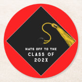 Abschluss 2023 Gastgeschenke Rundpapier Untersetze Runder Pappuntersetzer (Vorderseite)