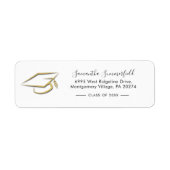 Abschluss 2023 Graduate Cap Rücksendeadresse (Vorne)