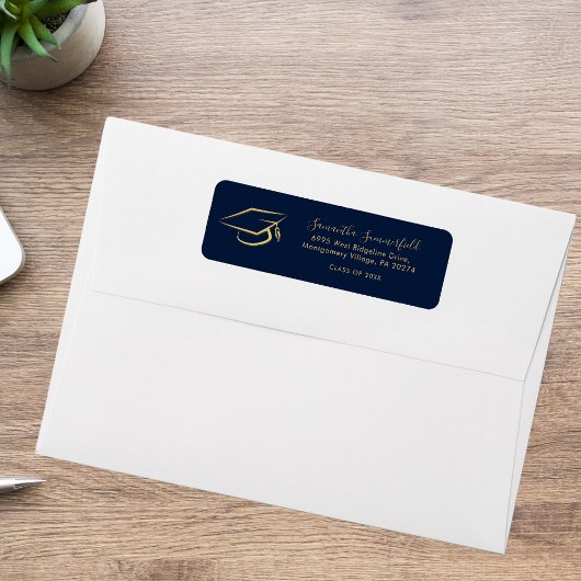 Abschluss 2023 Graduate Cap Rücksendeadresse