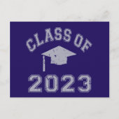 Abschluss 2023 - Grau 2 Postkarte (Vorderseite)