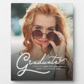 Abschluss 2023 Modernes Skript Grad Foto Keepake Fotoplatte (Vorderseite)