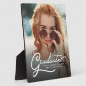 Abschluss 2023 Modernes Skript Grad Foto Keepake Fotoplatte (Seite)