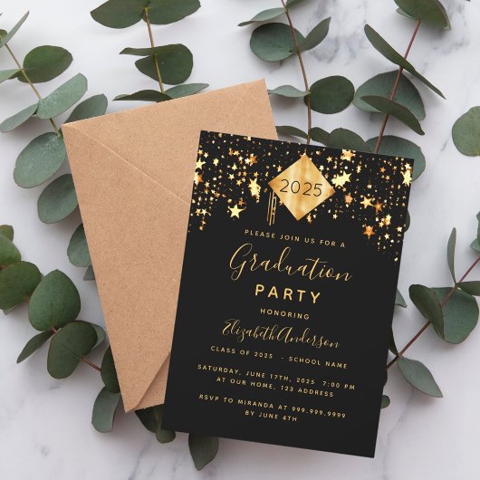 Abschluss 2023 Party Oberer Goldstern Einladung