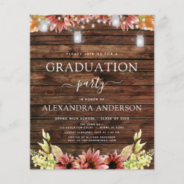 Abschluss 2023 Rustikale Holzsonnenblume