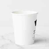 Abschluss 2023 Script Typografy Grad Party Pappbecher (Rechts)