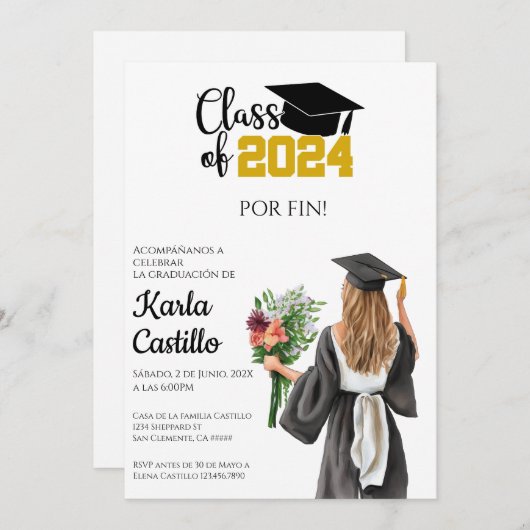 Abschluss 2024 einladung (Vorne/Hinten)