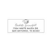 Abschluss 2024 Elegante Script-Rücksendeadresse Permastempel (Design)