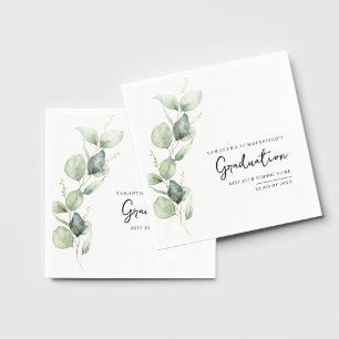 Abschluss 2024 Eukalyptus Botanisches Papier Serviette