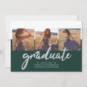 Abschluss 2024 Foto Collage Grad Party Einladung (Vorderseite)