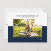 Abschluss 2024 Foto Collage Graduate Vielen Dank Dankeskarte (Rückseite)