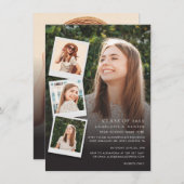 Abschluss 2024 Foto Collage Open House Grad Einladung (Vorne/Hinten)