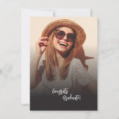 Abschluss 2024 Foto Collage Open House Grad Einladung (Rückseite)