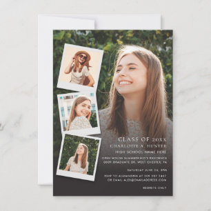 Abschluss 2024 Foto Collage Open House Grad Einladung