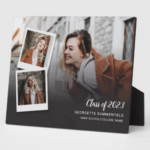 Abschluss 2024 Foto Collage Script Graduate Swag Fotoplatte