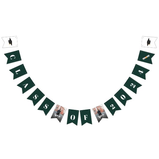 Abschluss 2024 Foto Grad Party Wimpelkette (Alle)