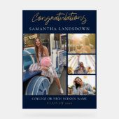 Abschluss 2024 FotoCollage Acrylschild (Vorderseite)