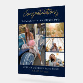 Abschluss 2024 FotoCollage Acrylschild (Winkel)