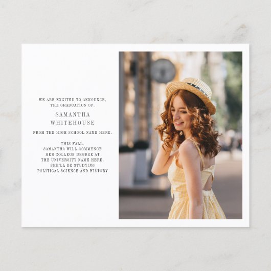 Abschluss 2024 Fotos Script Grad Ankündigung (Rückseite)