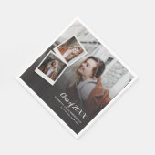 Abschluss 2024 Fotos Skript Grand Party Paper Serviette (Ecke)