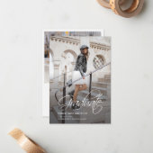 Abschluss 2024 Grad Foto Ankündigung (Vorderseite/Rückseite Beispiel)