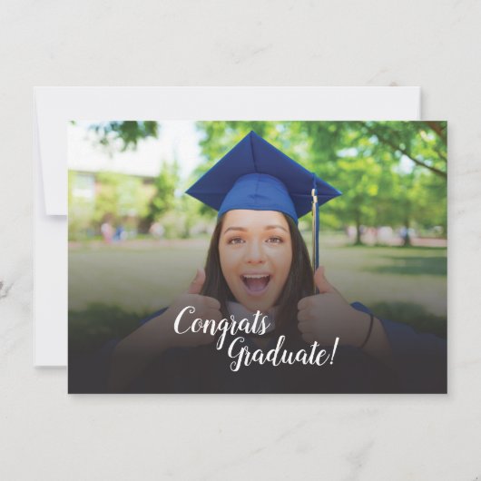 Abschluss 2024 Grad Foto Collage Party Einladung (Rückseite)