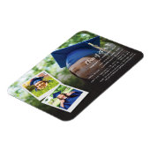 Abschluss 2024 Grad Foto Collage Party Einladung Magnet (Linke Seite)