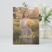 Abschluss 2024 Grad Foto Open House Party Begleitkarte (Stehend Vorderseite)